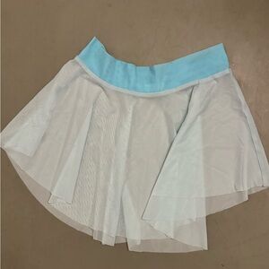 Eleve Dancewear Blue Mesh Hipster Skirt
